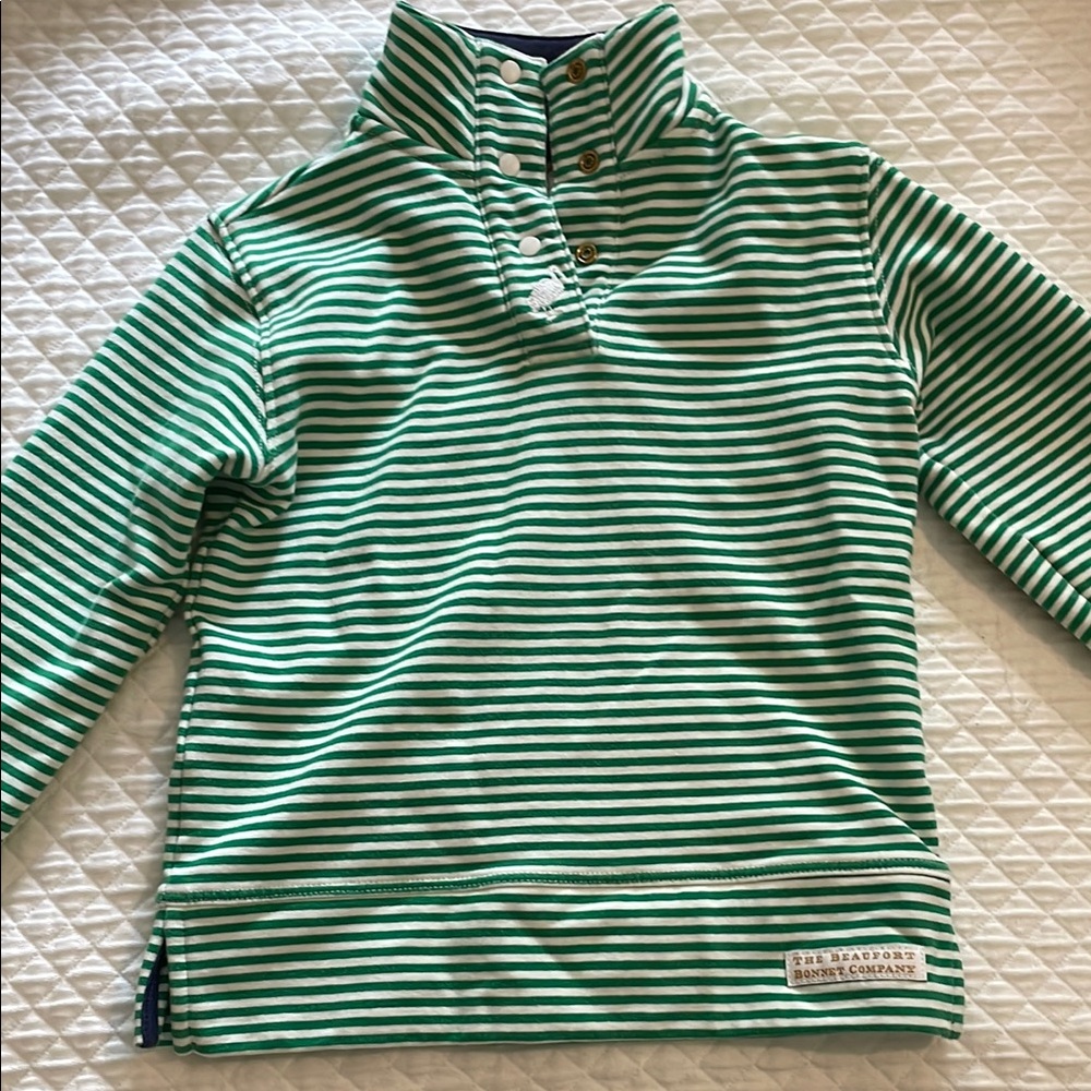 The Beaufort Bonnet Company Boy’s Pullover. Size 18-24 months.